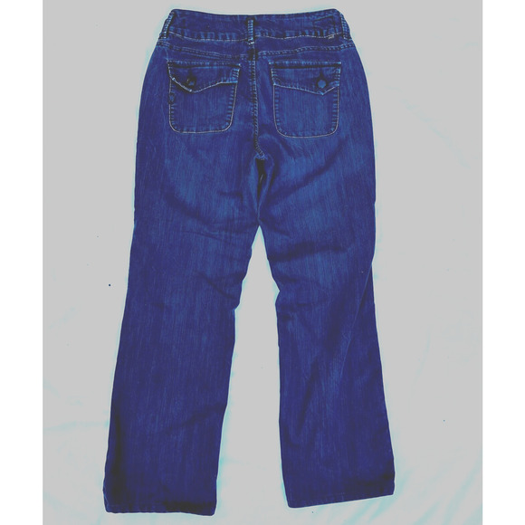 JAG Jeans Womens Size 8 Blue Wide Leg Stretch Denim Trouser Jeans Palazzo - Picture 2 of 10